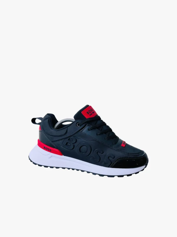 Zapatillas Hugo Boss para Hombre negro con detalle rojo y blanco