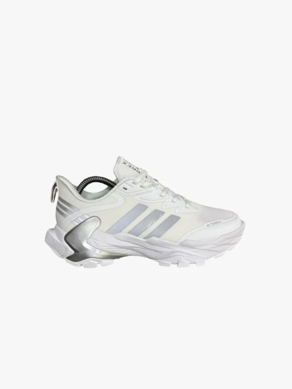 Adidas Adizero Ubersonic 5 blanco-plateado - vista lateral