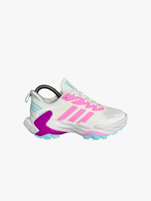 Adidas Adizero Ubersonic 5 blanco-fucsia - vista lateral