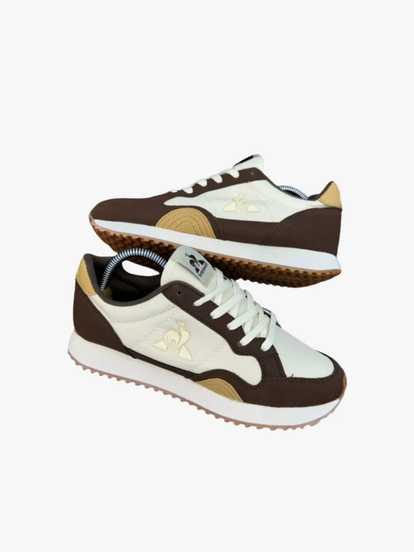 Le Coq Sportif Jet Star marrón y beige -